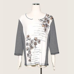 Karen Scott Floral Print Top